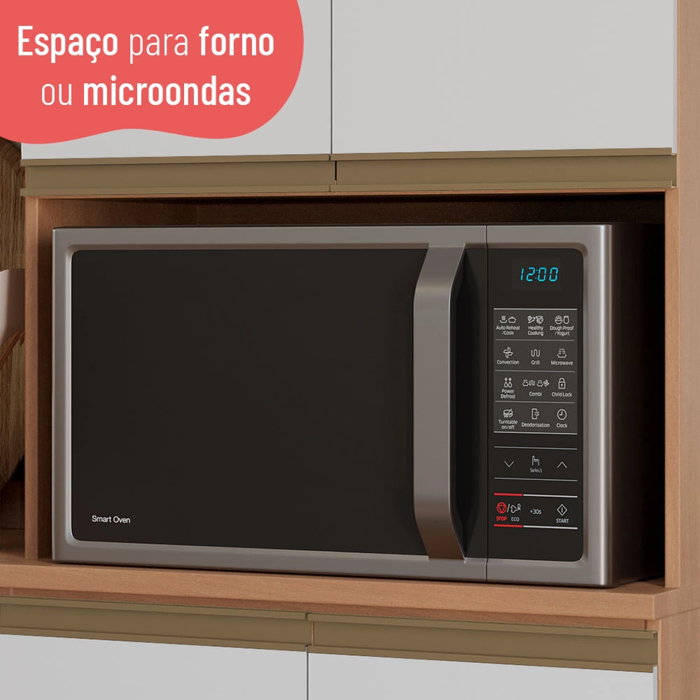 Cozinha Completa Telasul Macadâmia Armário e Balcão Telasul