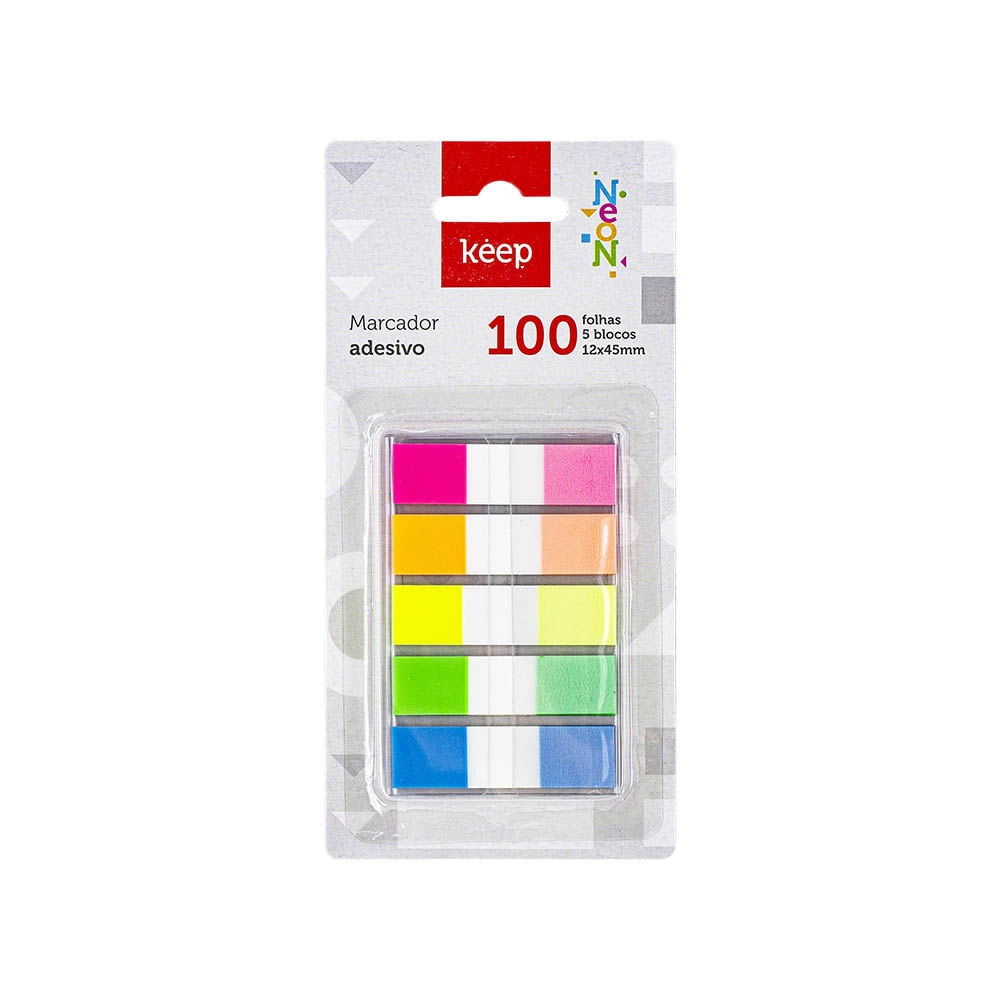 Flag Pop-Up 12x45mm 5 Cores Neon 100FL Keep - EI023 EI023