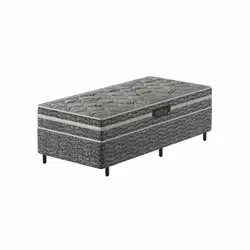 Conjunto Cama Box Solteirão Espuma Active D28 EPS 88X188X66 90KG Probel