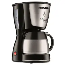 Cafeteira Elétrica Mondial Dolce Arome C-33JT-24X CAFETEIRA-220V-PRETO/INOX