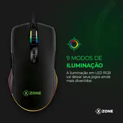 Mouse Gamer Xzone 16400 DPI GMF-02 MOUSE GMF-02 NA 16400 DPI