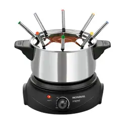 Panela Elétrica de Fondue Elétrico Le Gourmet II FD-02 FONDUE ELÉTRICO-220V-PRETO/PRATA