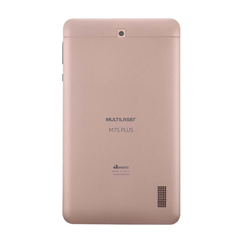 Tablet Multilaser M7s Plus Wi-fi Tela 7 Pol. 16GB Android 8.1 Quad Core Rosa - NB300OUT [Reembalado] NB300OUT