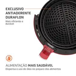 Fritadeira Elétrica Family IV Red AF-32-RI AIR FRYER	-220V-VERMELHO/INOX