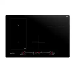 Cooktop 4 bocas de indução Brastemp com Flexizone Preto - BDJ77BE 220v