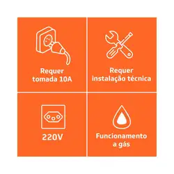 Forno de Embutir Brastemp a Gás BOA84AE Grill Touch Timer 78L 220V