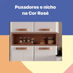Cozinha de Aço Compacta Telasul Rubi Rosé 4 Peças Telasul
