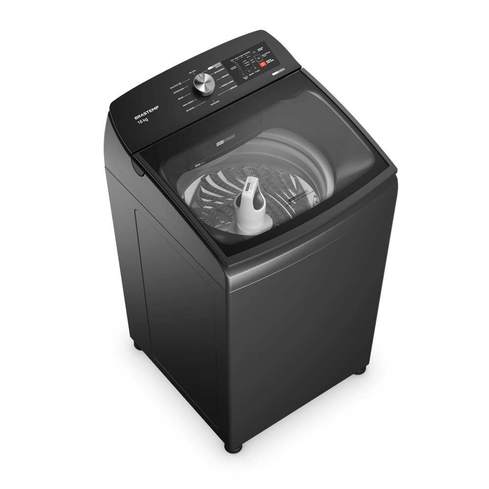 Máquina de Lavar Brastemp 16kg Cinza Platinum com Tecnologia Flex Wash e Ciclo Tira Manchas Advanced - BWY16A9 220v