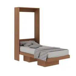 Cama Articulada Solteiro para Colchão 88 x 188 cm Multimóveis CR35035 Amendoa