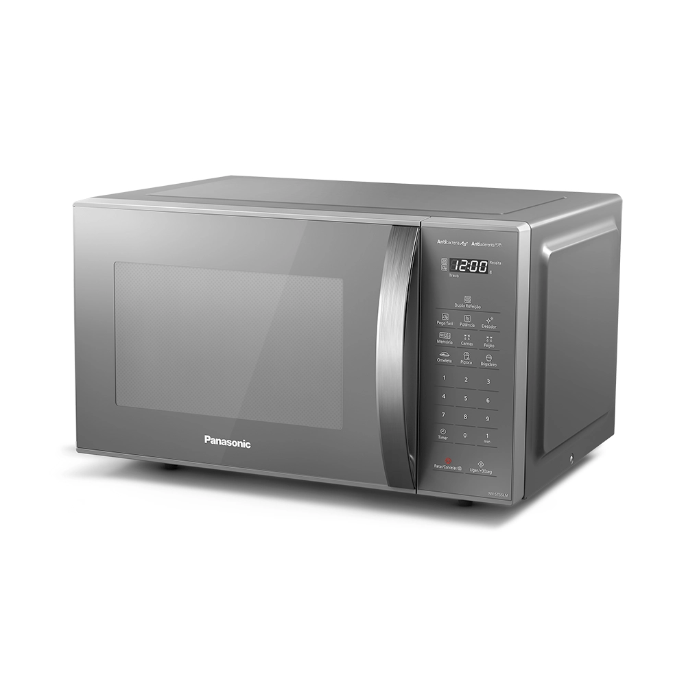 Microondas Panasonic Dupla Refeição 27L Prata - ST55LMRU 220v