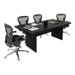 Mesa Escritório/Reunião Multimóveis CR25027 Rústica/Preta