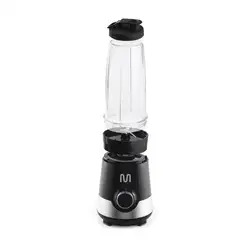 Liquidificador Shake 2 Copos 800ml 3 Velocidades 300w-220v Preto e Prata - GO014 GO014