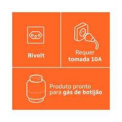 Fogão 4 Bocas Brastemp  BFO4NBB Branco Bivolt