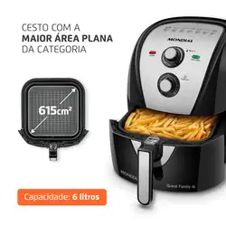 Fritadeira Sem Óleo Air Fryer 6 Litros AFN-60-BI Mondial 220V/60Hz