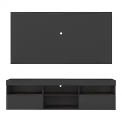 Rack com Painel TV 65" Holanda Multimóveis BR3059 Preto