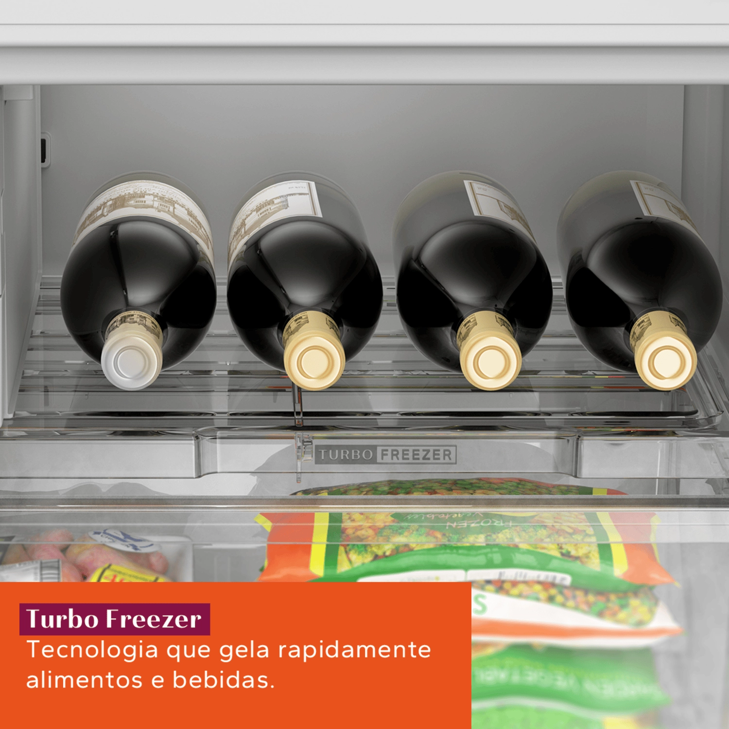 Geladeira Brastemp Frost Free Inverse A+++ 479 litros cor Branca com Super Capacidade e Smart Flow - BRE58FB 220v