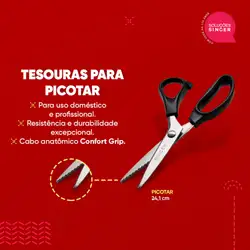 Tesoura de Acabamento em Picote 9.5" / 24.1cm