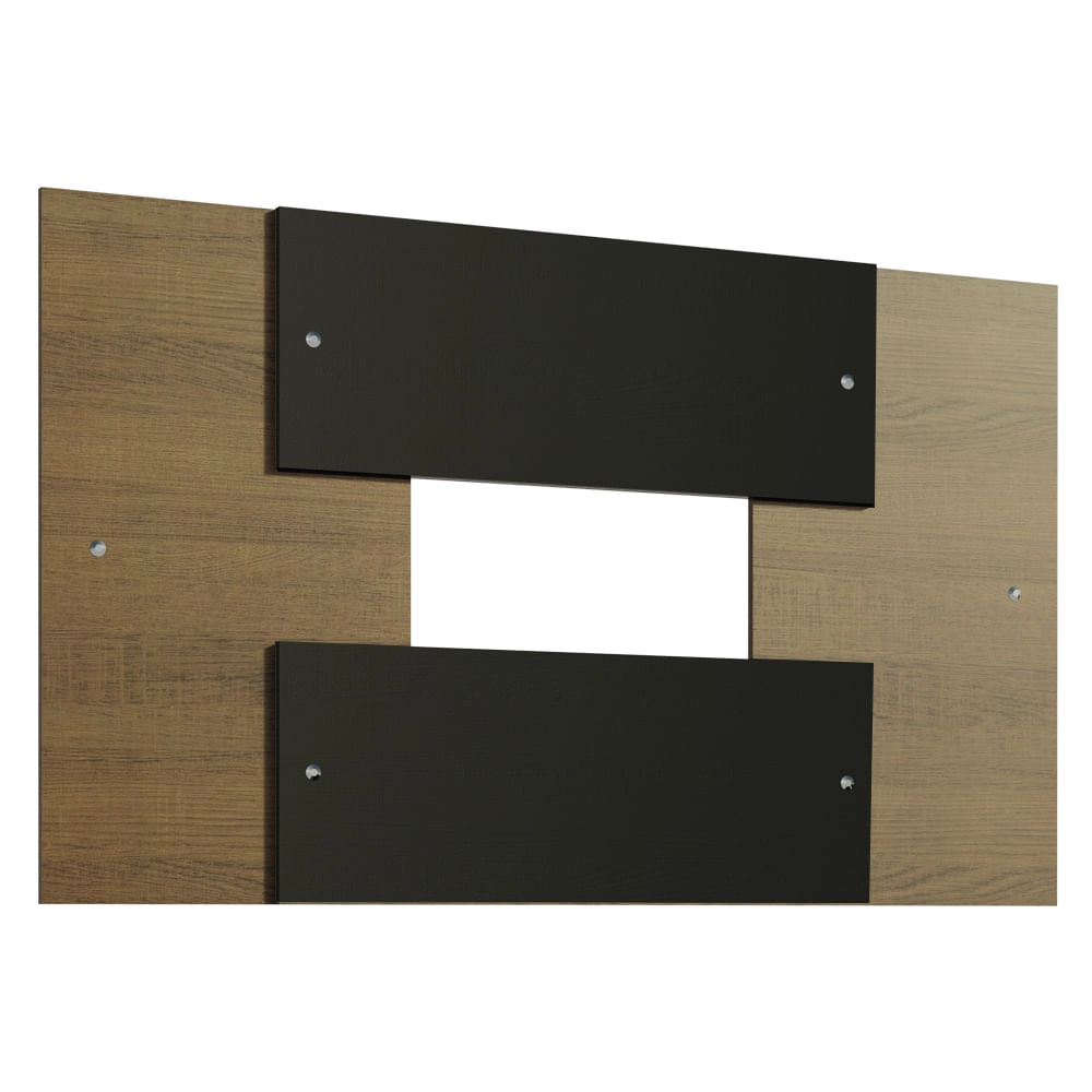 Painel para TV até 58 Polegadas Madesa Rustic/Preto Cor:Rustic/Preto