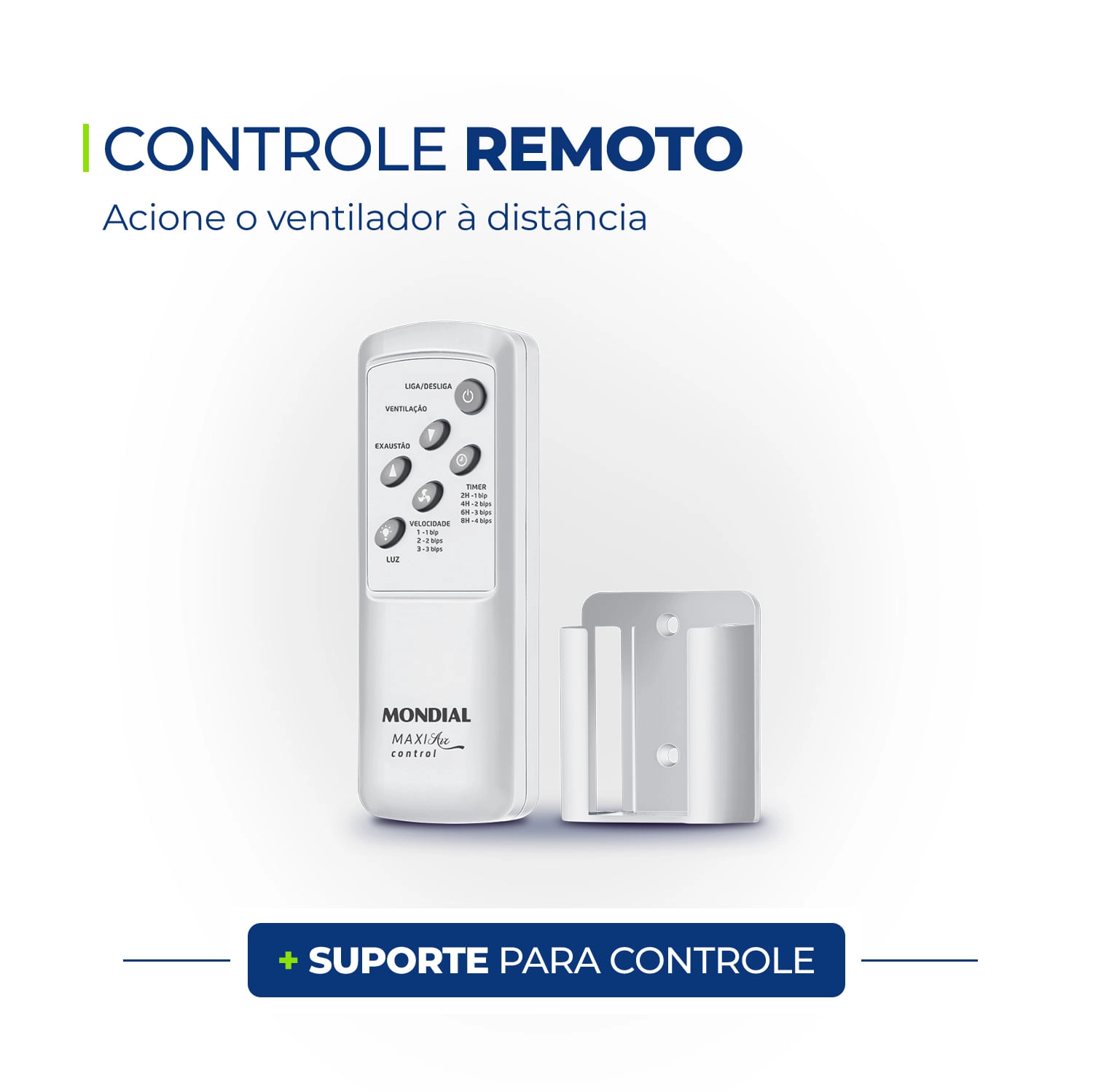 Ventilador de Teto Mondial Maxi Air Control VTE-02 VENTILADOR DE TETO-220V-BRANCO