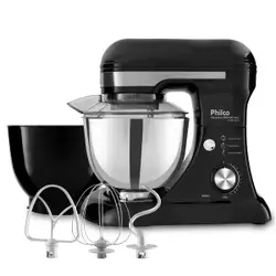 Batedeira Planetária Philco PBP600P Turbo Inox Double Bowl 600W 220V