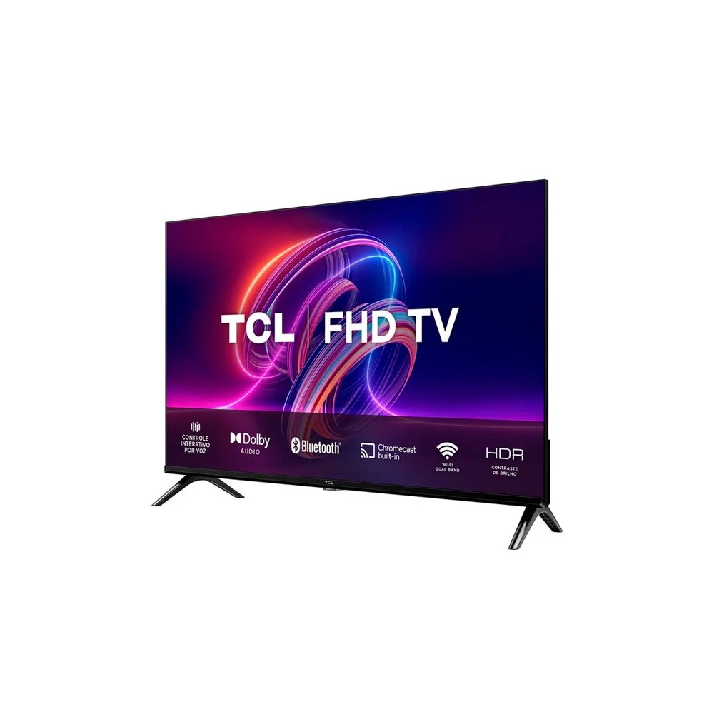 TV LED Smart 43" TCL 43S5400A Full HD Android TV 2 HDMI 1 USB Bluetooth Preto Bivolt