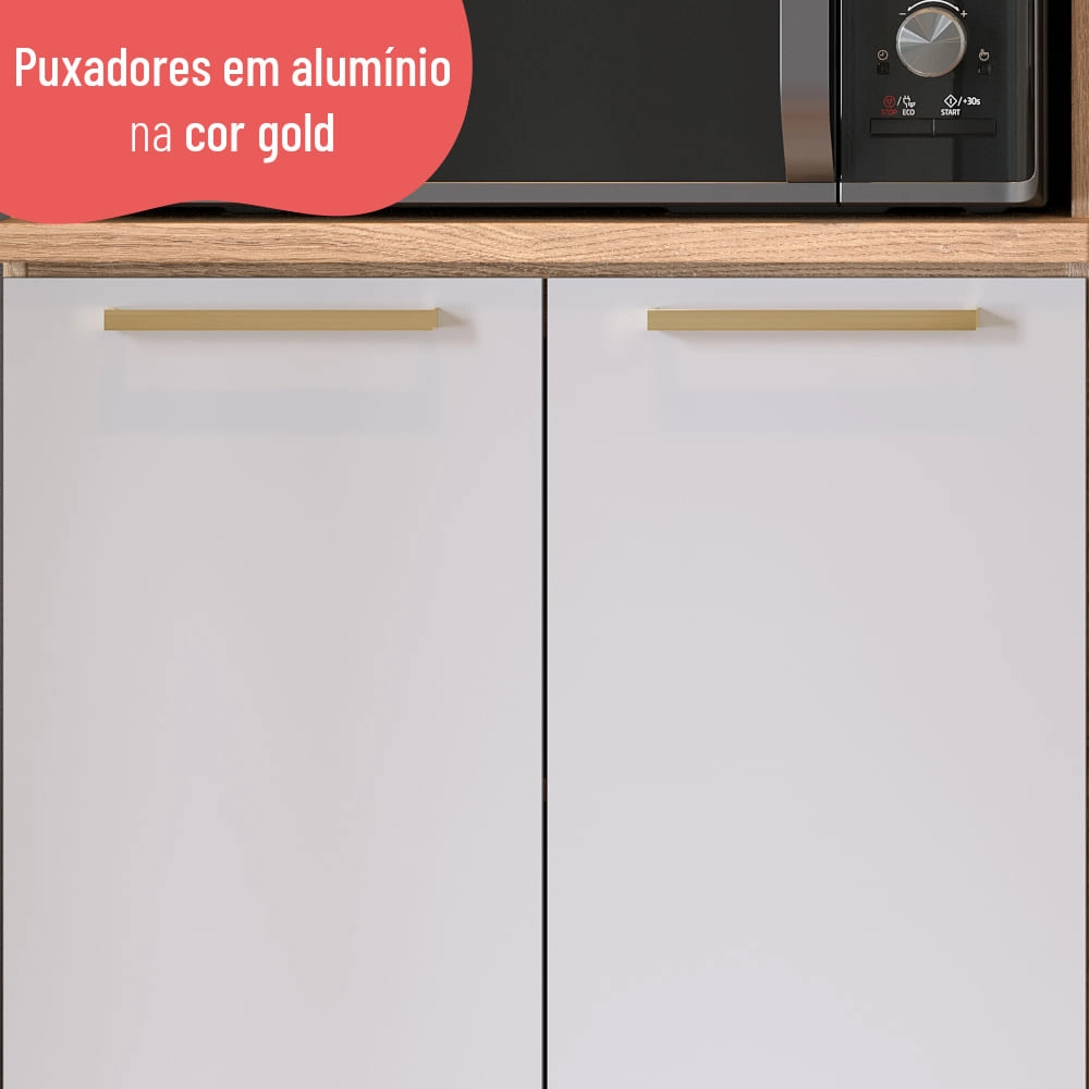 Paneleiro Avelã 70cm para Micro 2PT 2PT Com Vidro Telasul