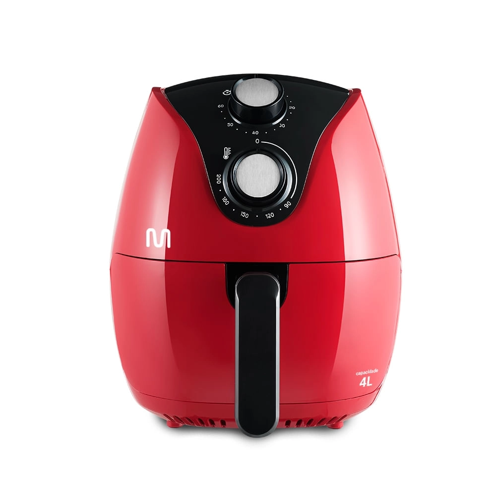 Fritadeira Elétrica Air Fryer 4 Litros 1500w-220v Vermelha Multilaser - CE084OUT [Reembalado] CE084OUT