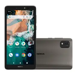 Smartphone Nokia C2 2nd Edition 32GB NK085 Dual Chip Android 11 Go Tela 5,7" Cinza