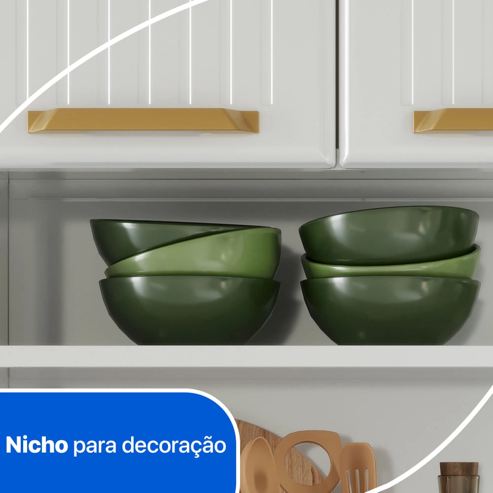 Armário de Cozinha de Aço Kit Triplo Telasul Diamante Smart Telasul