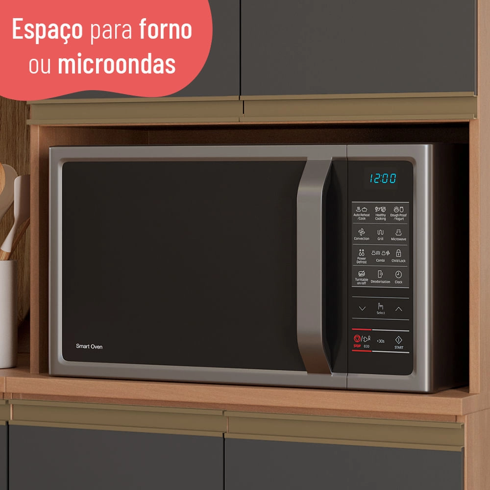 Cozinha Completa Telasul Macadâmia 6 Peças Com Armário Telasul