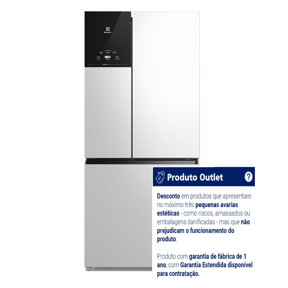 Geladeira Electrolux Frost Free IM8 Multidoor AutoSense Inverter 590L Branca 220V