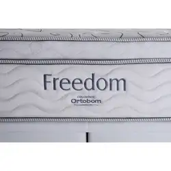 Colchão Freedom Solteirão (108x198x32) - Mola Superpocket, Pillow Top, Espuma Viscoelástic Ortobom