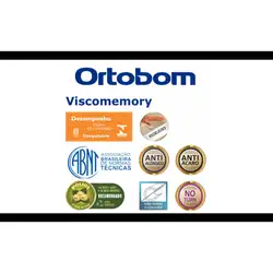 Colchão Viscomemory Queen (158x198x28) - Espuma Viscoelástica Ortobom