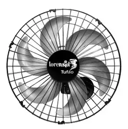 Ventilador de Parede Tufão 50Cm Loren Sid Preto Bivolt