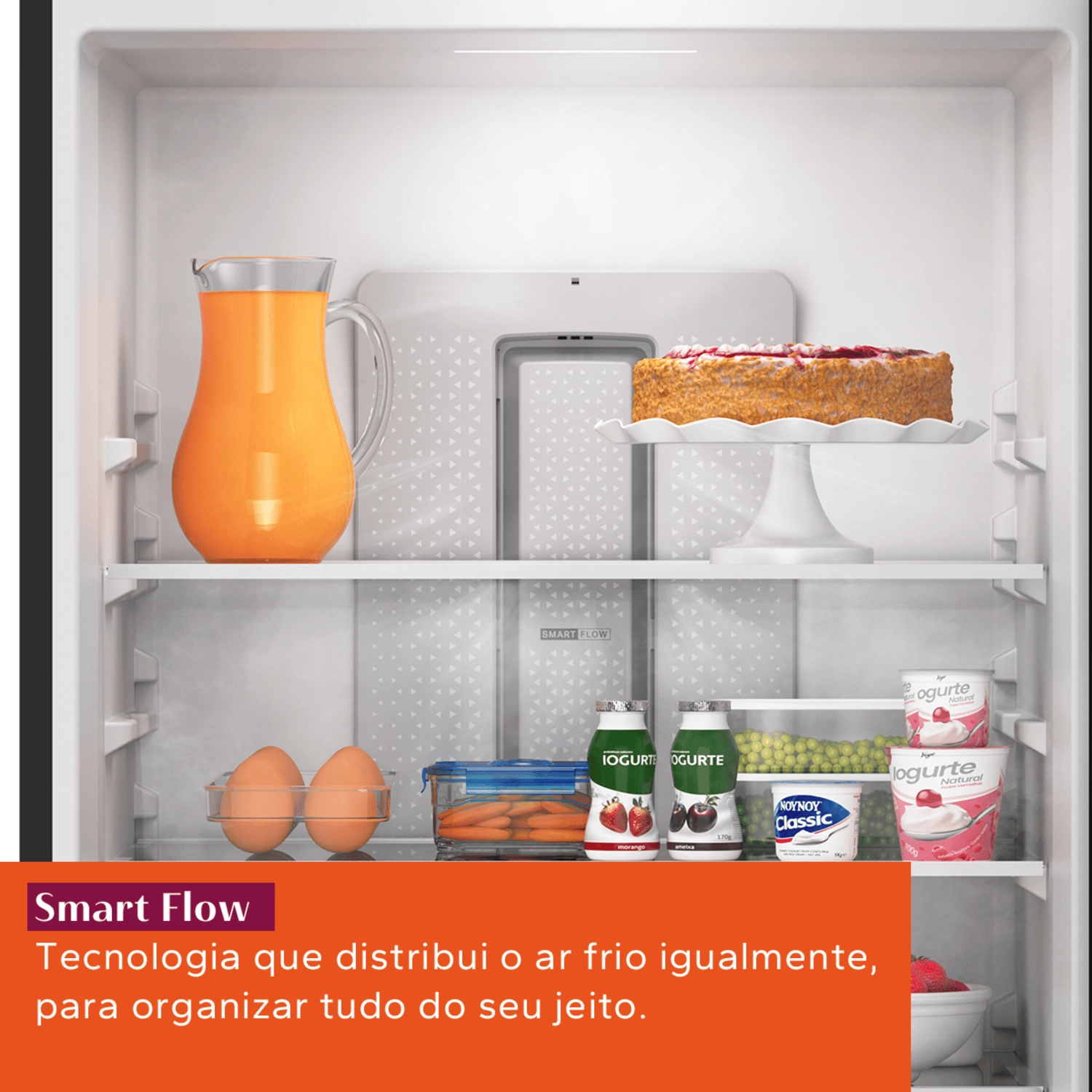 Geladeira Brastemp Frost Free Inverse A+++ 479 litros cor Branca com Super Capacidade e Smart Flow - BRE58FB 220v