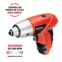 Parafusadeira Elétrica Mondial Power Tools FPF-05