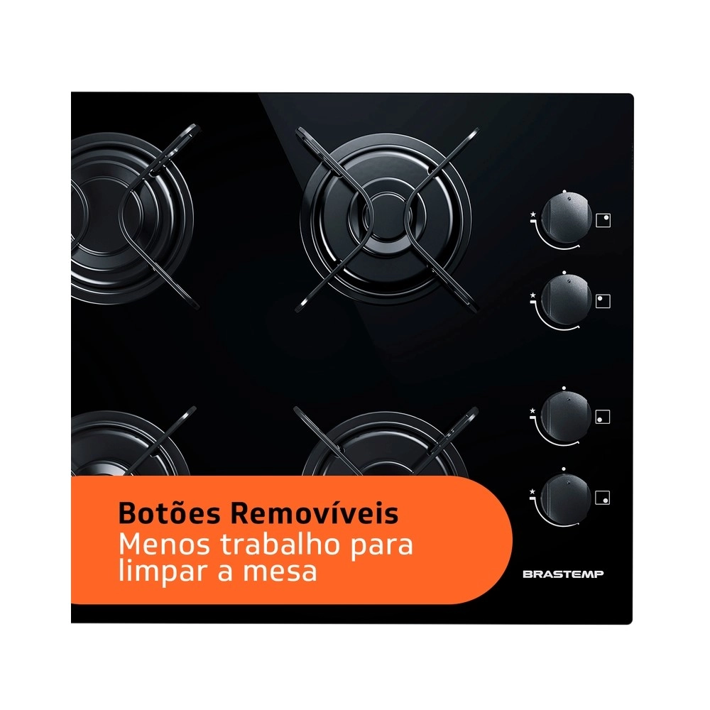 Cooktop 4 Bocas Brastemp BDD61AE Ative! Bivolt