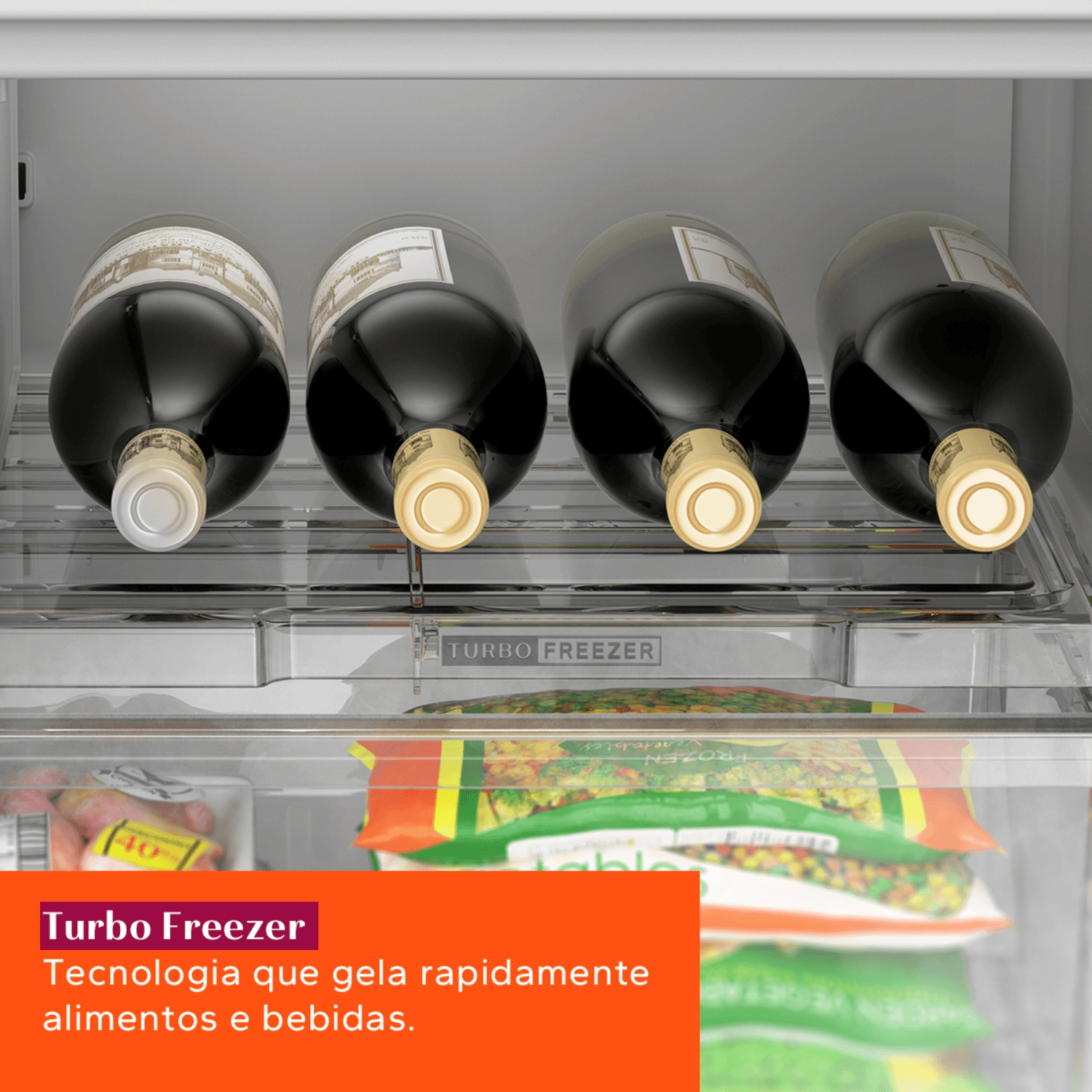 Geladeira Brastemp Frost Free Inverse A+++ 447 litros cor Inox com Smart Flow e Fresh Box - BRE57FK 220v