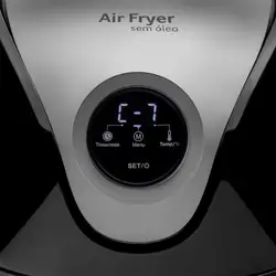 Fritadeira Elétrica Air Fryer 4L Digital C/ Grade, Seletor Giratório, Timer 60Min, Temp, 200°C - 1500w-220v Multilaser - CE169 CE169