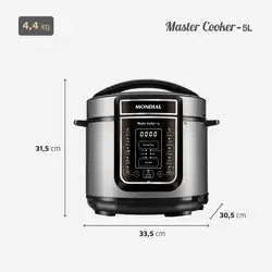 Panela de Pressão Elétrica Mondial  Digital Master Cooker PE-38