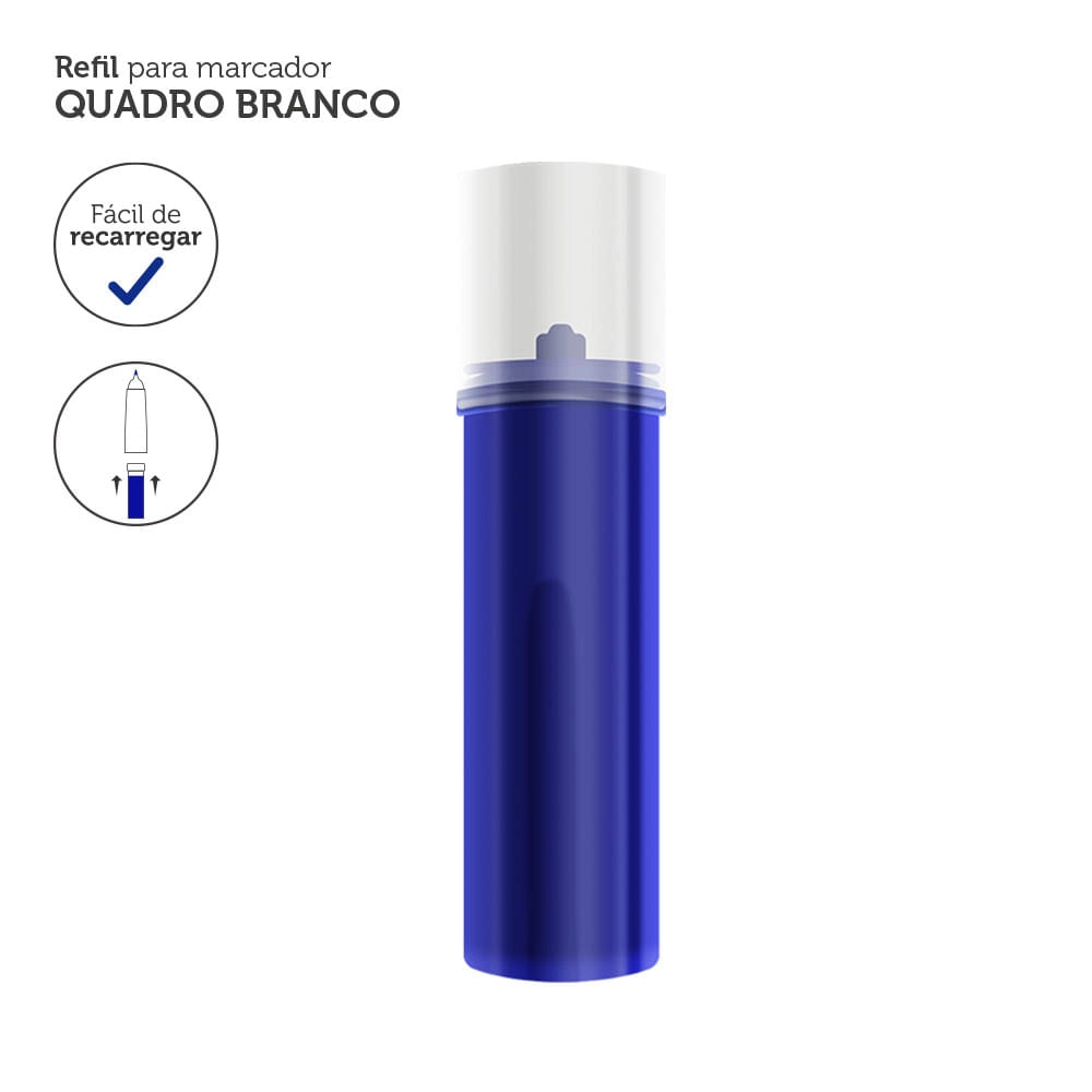 Refil Para Marcador de Quadro Branco Caixa Com 12 unidades Azul Keep - MR002 MR002