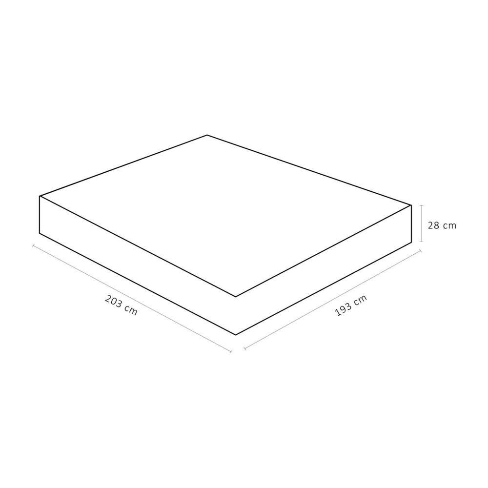 Colchão Viscomemory Super King (193x203x28) - Espuma Viscoelástica Ortobom