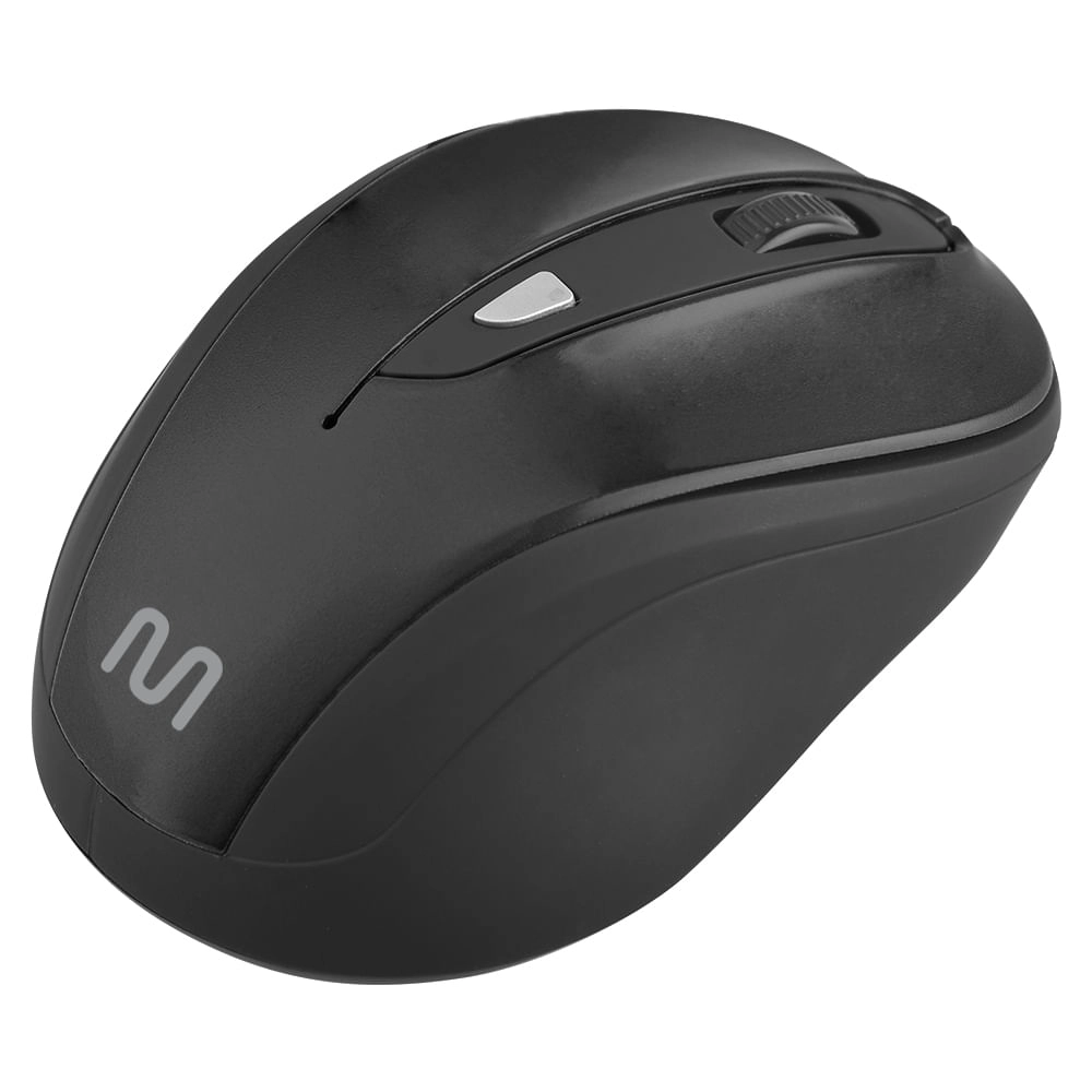 Mouse Multilaser Comfort 6 Botões Usb Preto - MO241 MO241