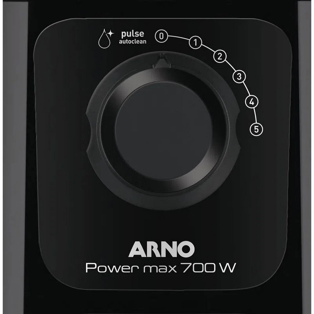 Liquidificador Arno LN50 LN5508B2 Power Max 5 Velocidades 700W Copo 3,1L Preto 220V
