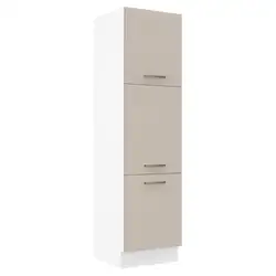 Paneleiro 60 x 60 cm 3 Portas Branco/Crema Agata Madesa Cor:Branco/Crema