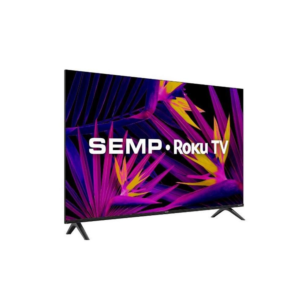 TV LED Smart 32" SEMP 32R6610 Roku TV Controle por Aplicativo, 3 HDMI, 1 USB, Preta Bivolt