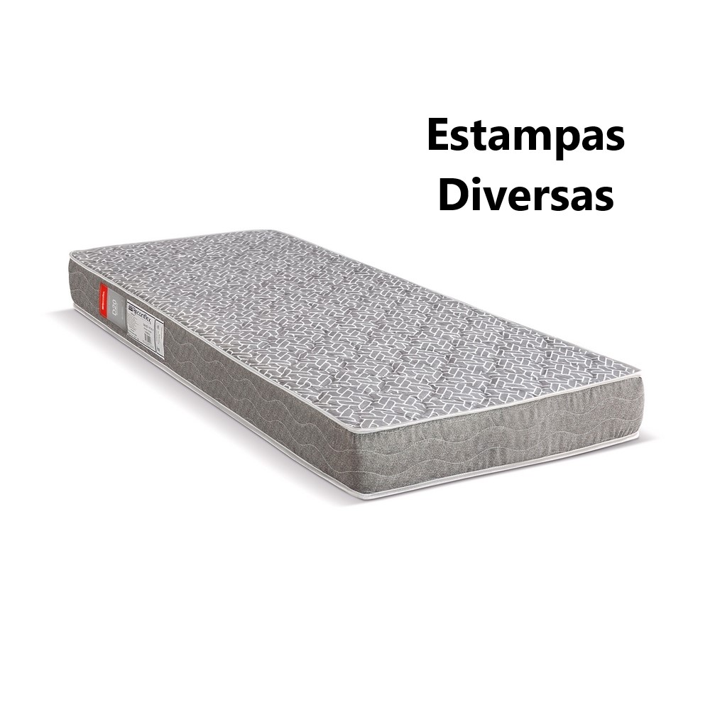 COLCHAO SOLTEIRAO ESPUMA D20 MAX SAUDE 88X188X14 RECONFLEX 