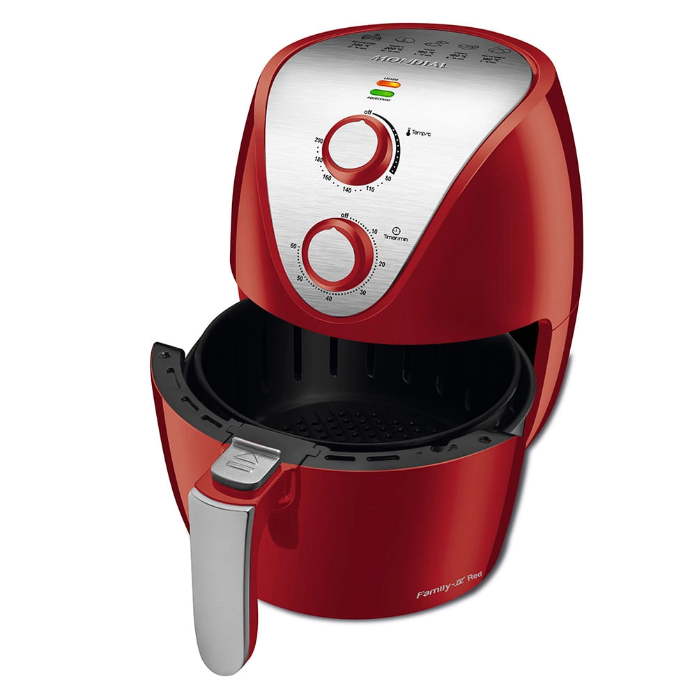 Fritadeira Elétrica Family IV Red AF-32-RI AIR FRYER	-220V-VERMELHO/INOX