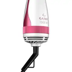 Escova Secadora Gama Glamour Pink Brush 3D 1300W  3 Velocidades Branco/Rosa 220V