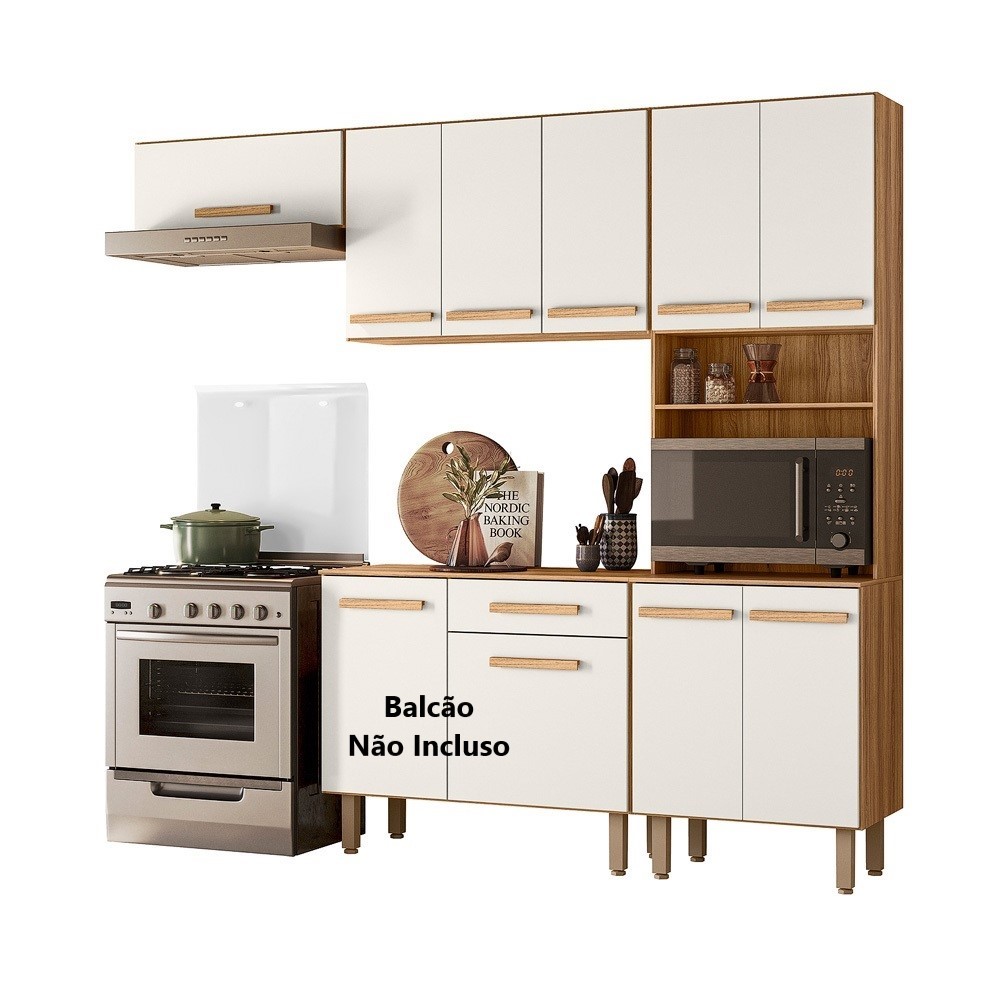 Cozinha 2.22M Lemon Freijo/Off 15/12MM 15579 A202XL222XP43 Nicioli